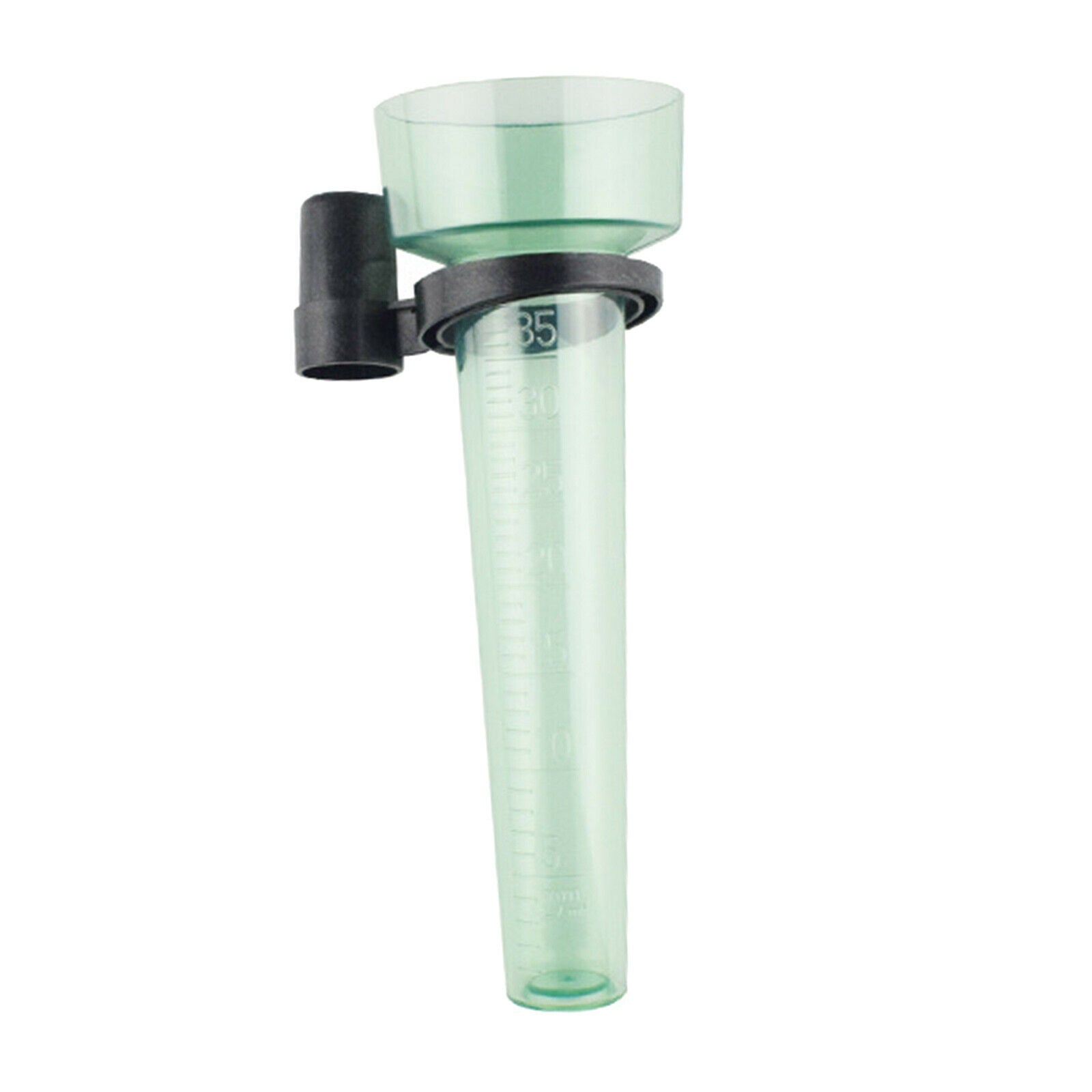 Outdoor Cone Rain Gauge Up to 35mm Graduated Measurement Tube Light Green