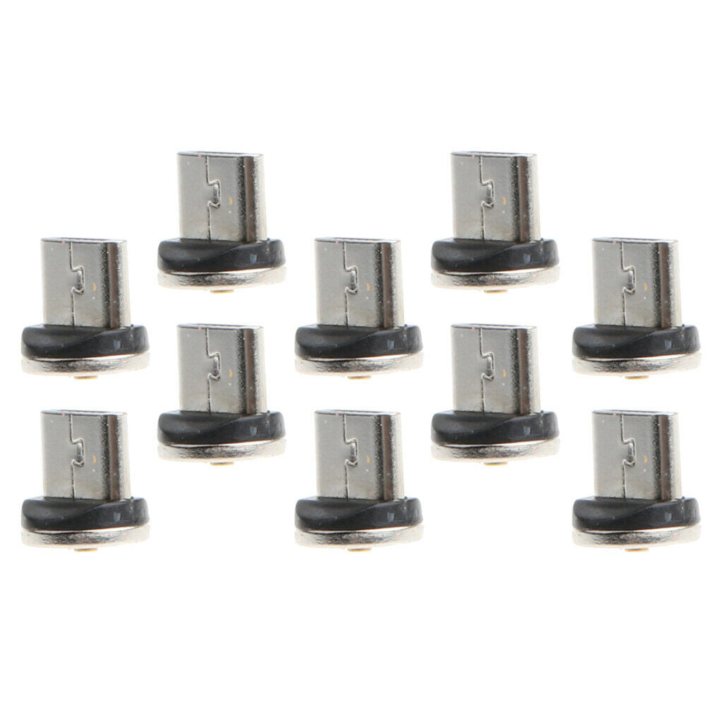 10 Pieces Micro USB Magnetic Tips Cable for Cellphone Flashlight Tablets