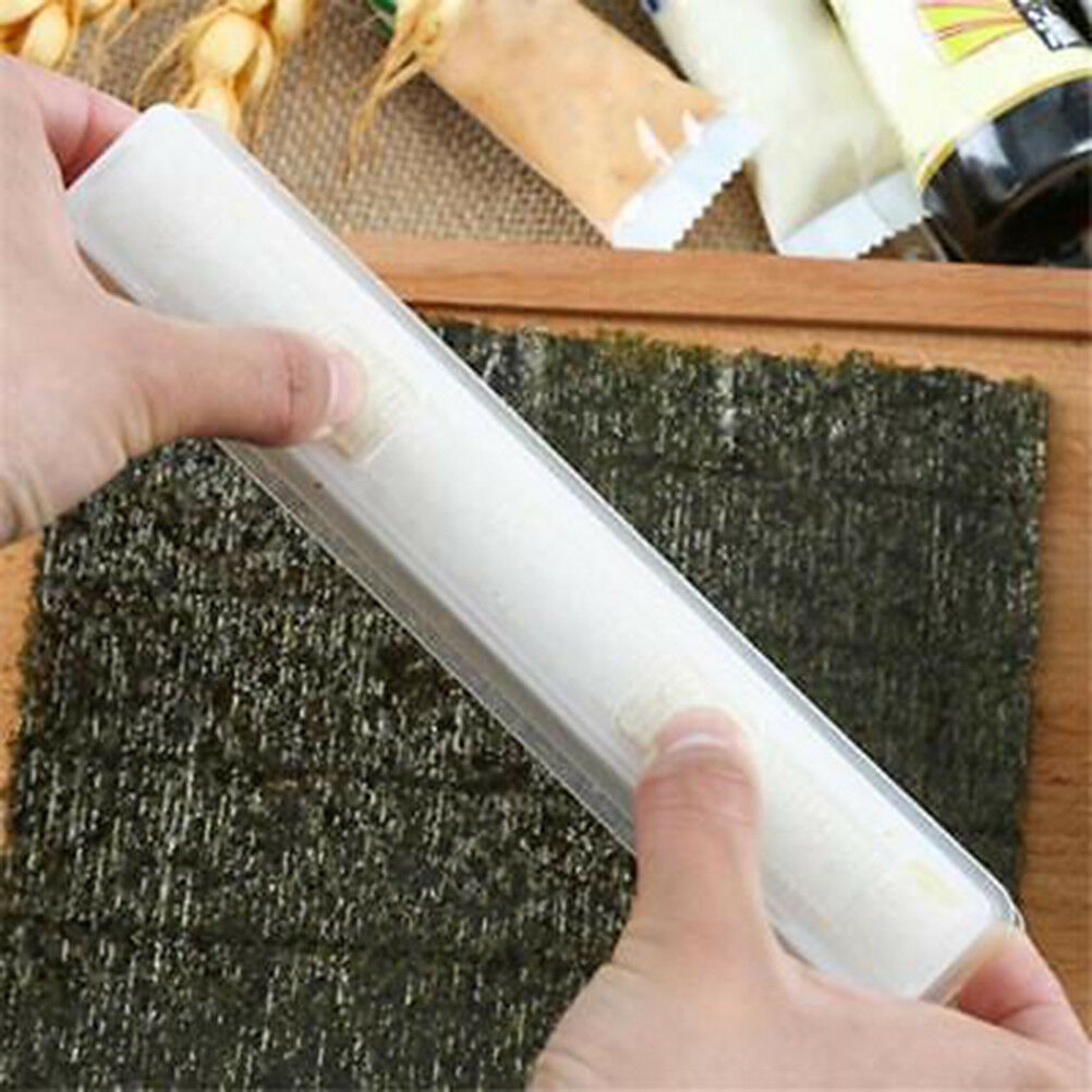 3pcs Sushi Maker Kit Rice Roll Mold Kitchen DIY Easy Chef Mould Roller Too.l8
