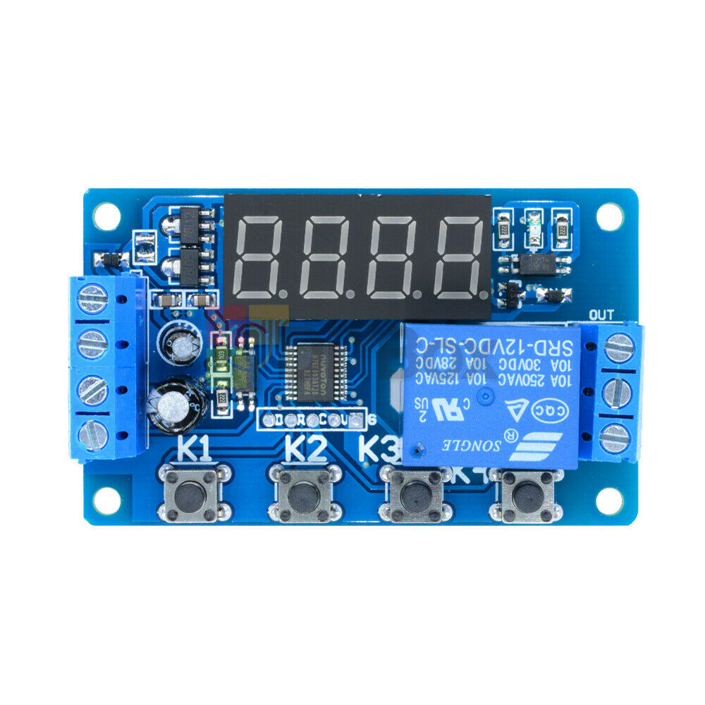 DC12V Digital Automation Delay Timer Control Switch LED Display Relay Module