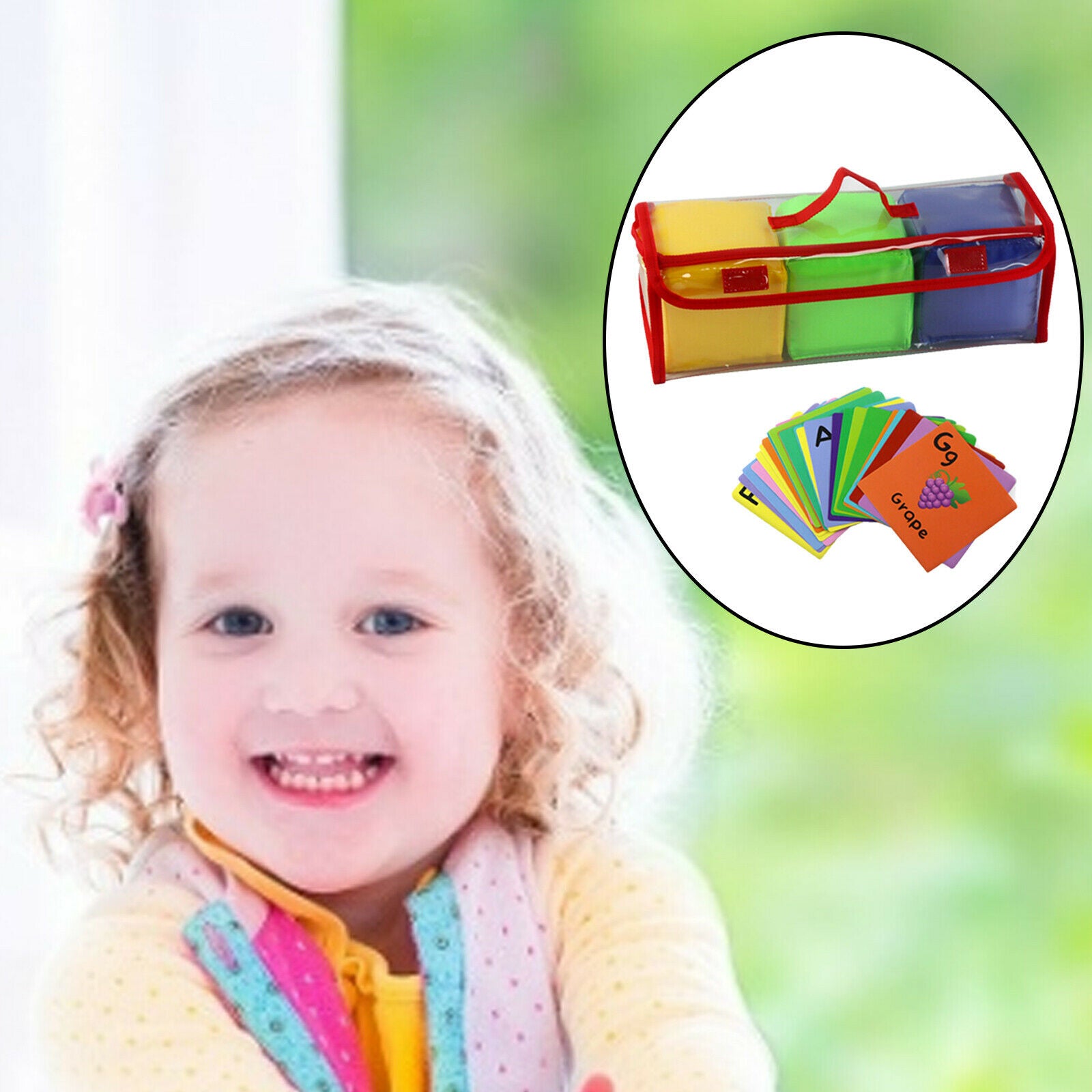3pcs 4" Playing Game Dices Set, Soft Educational Toys, with Clear Pockets,