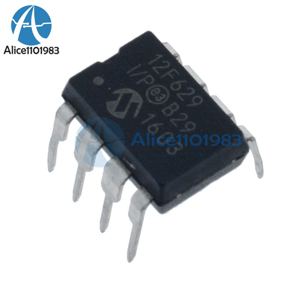 5Pcs PIC12F629-I/P 12F629-I/P 12F629 MCU IC MICROCHIP DIP-8 NEW