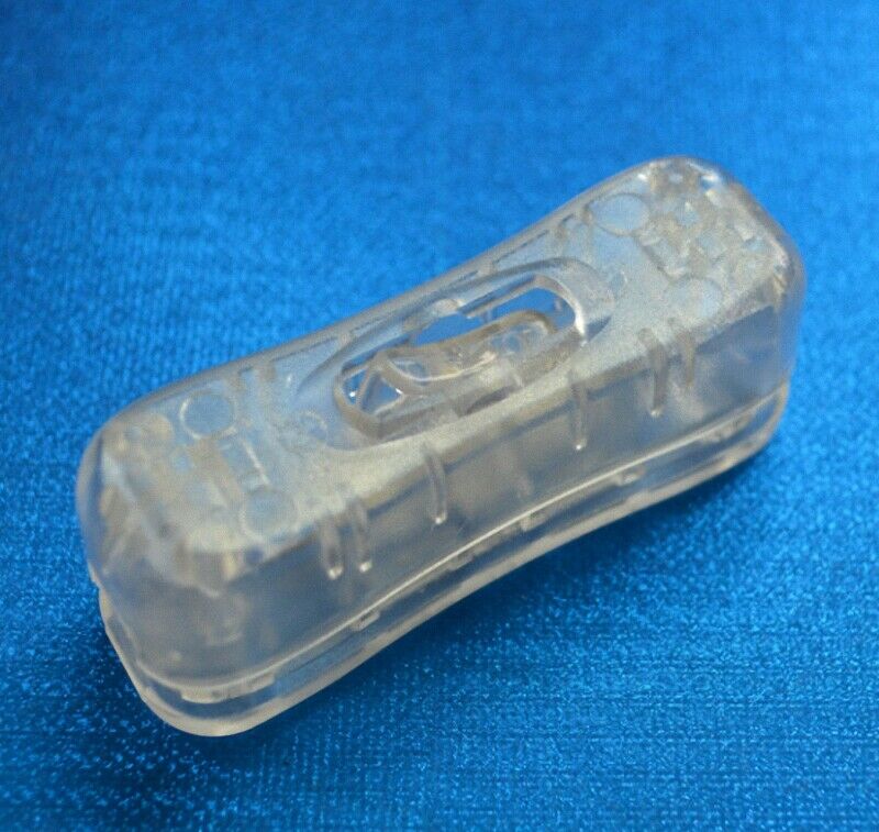 2pcs Clear In-line ON/OFF Single Pole Rocker Switch Ideal for Lamp Lighting