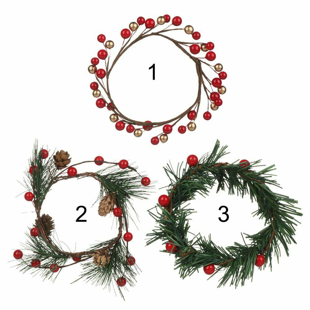 Pine Cone Berry Wreath Christmas Wreath Artificial Garlands Hanging Ornaments