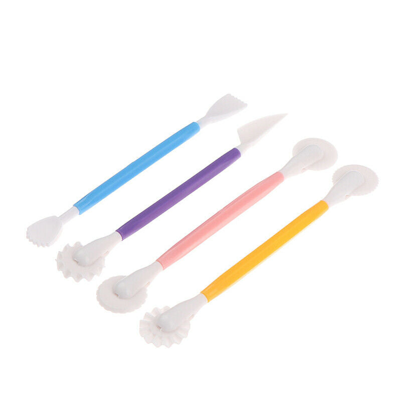 4pcs Fondant Cake Decorating Modelling Tools 8 Styles Flower Decoration P.l8