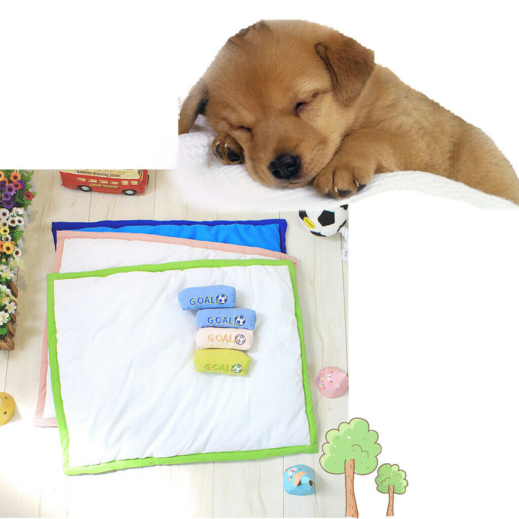Pet Dog Cat Mat Kennel Puppy Soccer Football Game Pad Bed Cushion Green S
