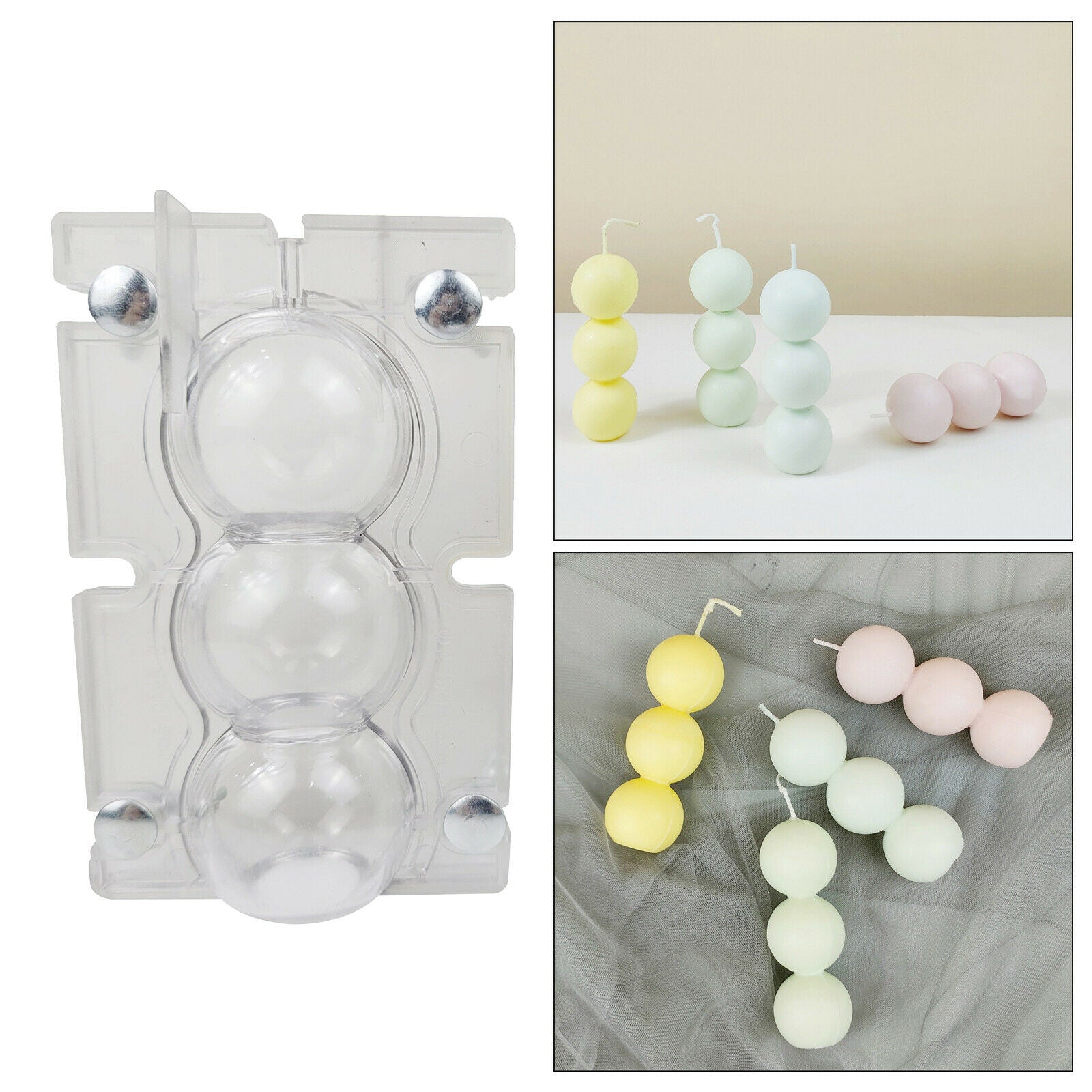 Plastic Candle Shape Candles Craft Making Soap Wax Plaster Candle Ball Decors