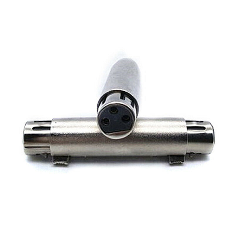 3-Pin XLR Female to Female Mic Microphone Cable Extend Gender Changer Ada.l8