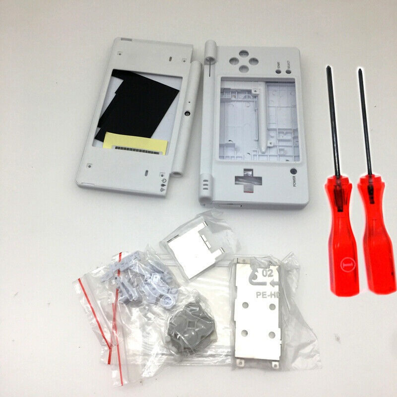 White Repair Full Housing Shell Case Buttons Replacement for Nintendo DSI NDSi