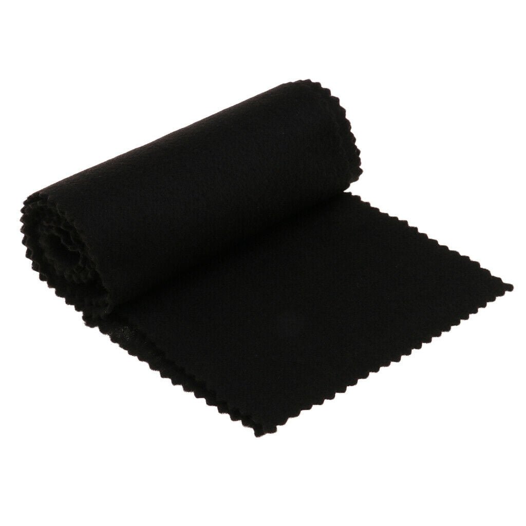 Black Piano Keyboard Dust Cover Dustproof Cleaning Cloth for Piano Parts