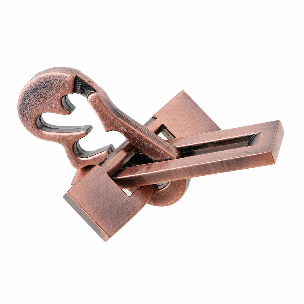 Classic Metal Wire Puzzle Game IQ Mind Test Brain Teaser Piano Lock Toys