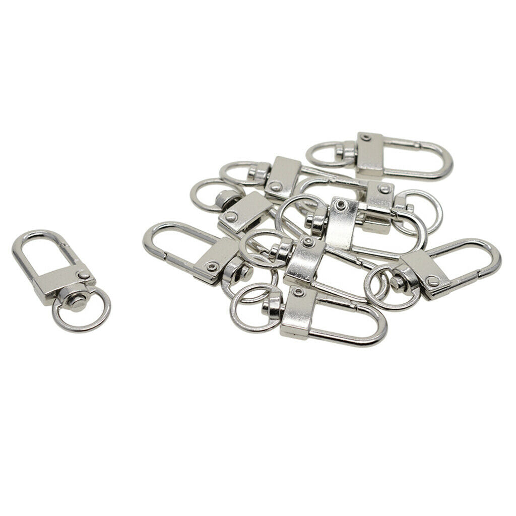20 pieces rotating lobster clasps keychain keyring DIY