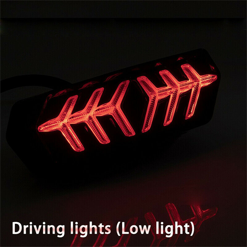 12V Motorcycle Dirt Bike Fender LED Stop Rear Tail Brake Light Turn Signal Lamp