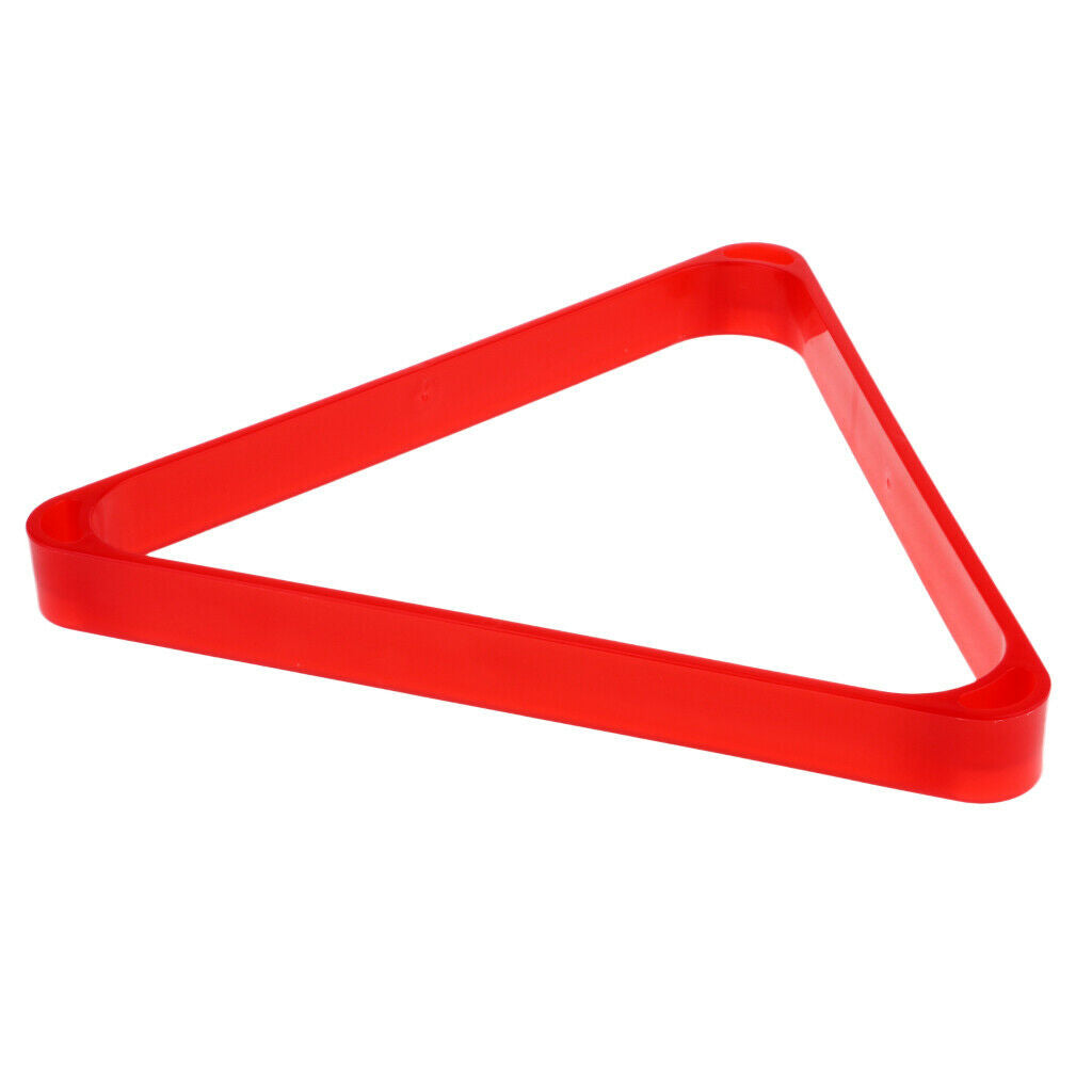 Eight Ball Pool Table Triangle Billiards Snooker Rack Repositioning Frame Red