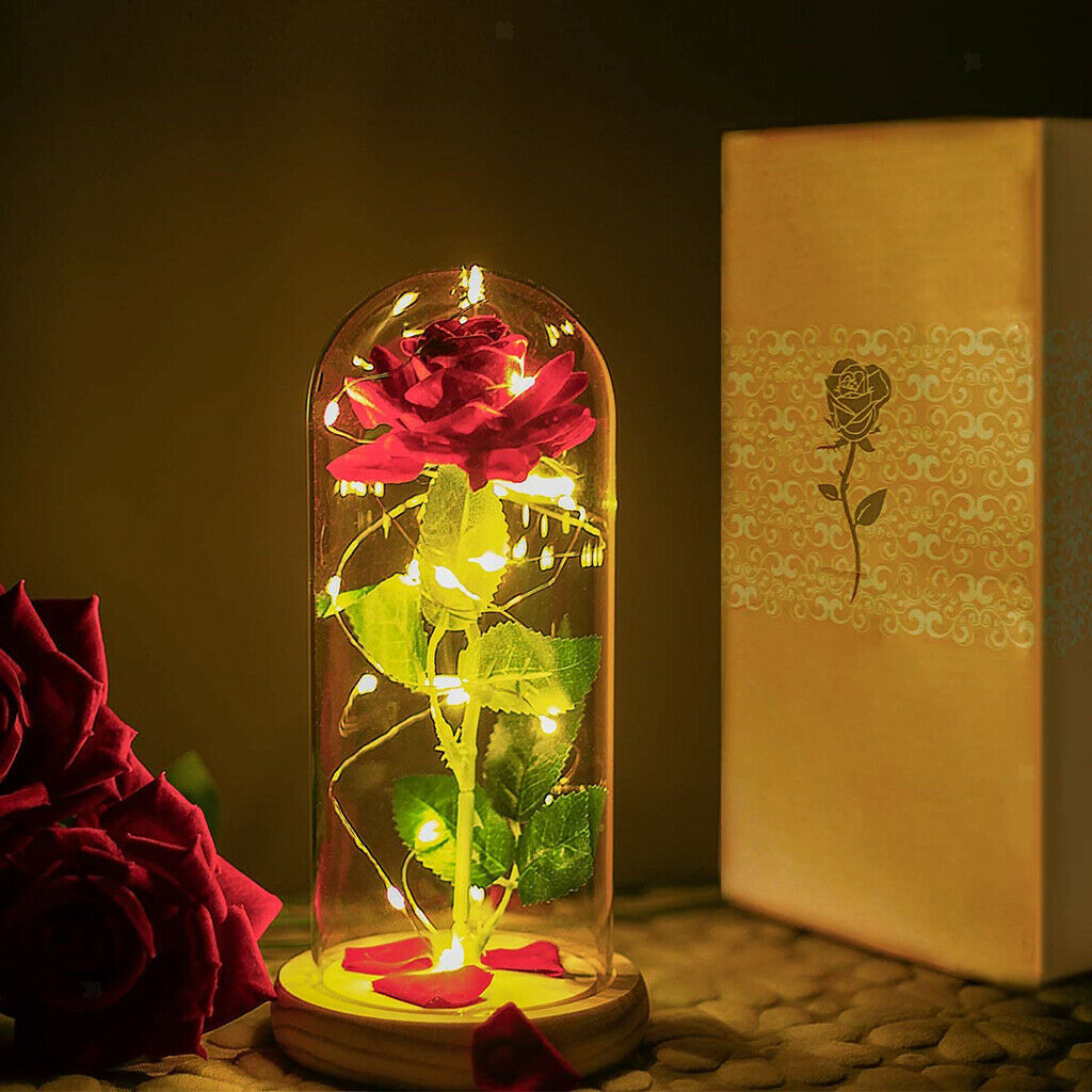 Eternal Rose Valentine's Wedding Ornament Fresh Roses Anniversary Gift