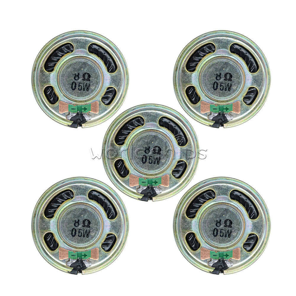 5Pcs Small 8Î© 0.5W Trumpet 36mm Diameter Loudspeaker Loud Speaker