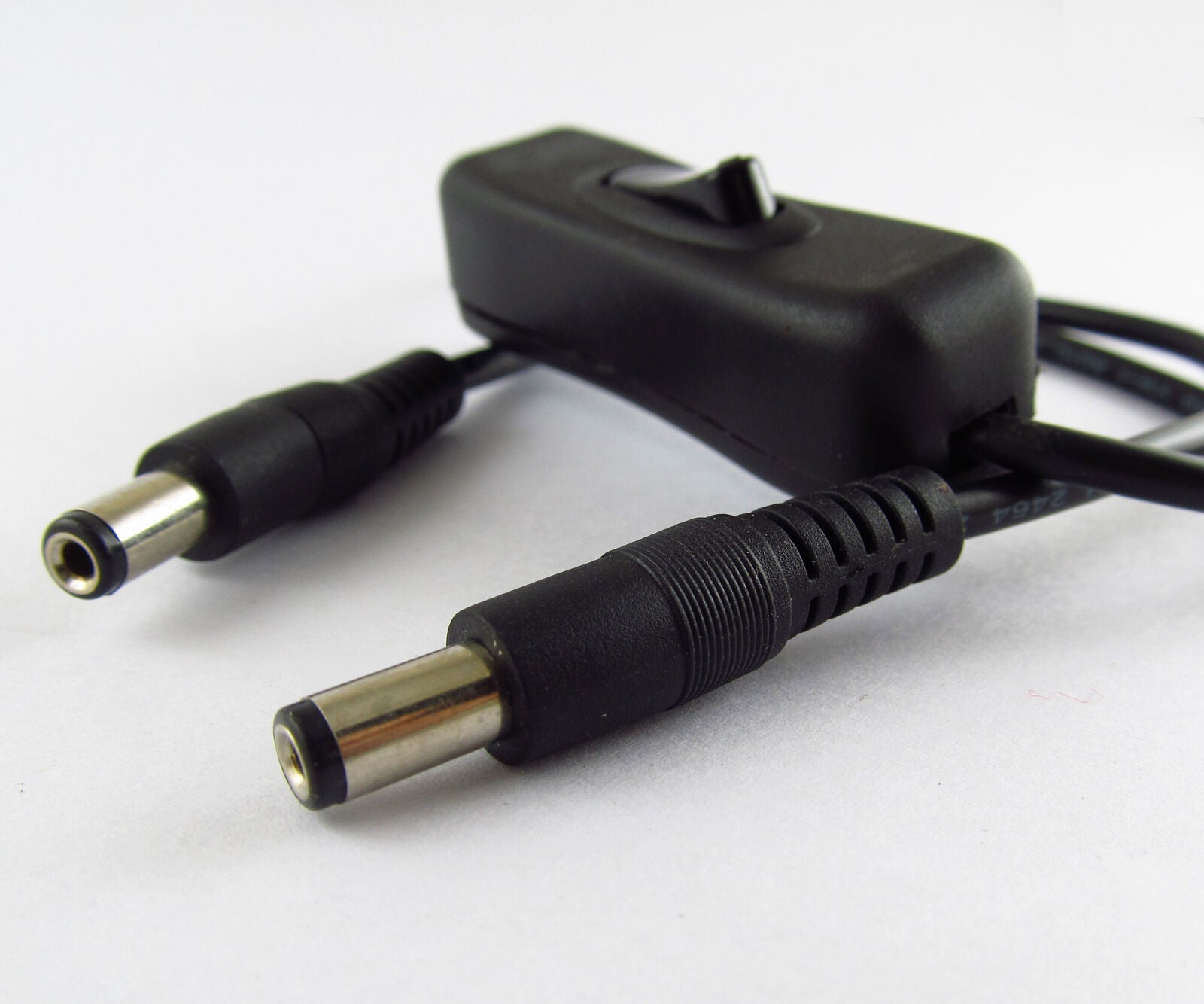 10pcs 0.5m 2.1x5.5mm 2.1mm Male to Male DC Power Extend Cable With On/Off Switch