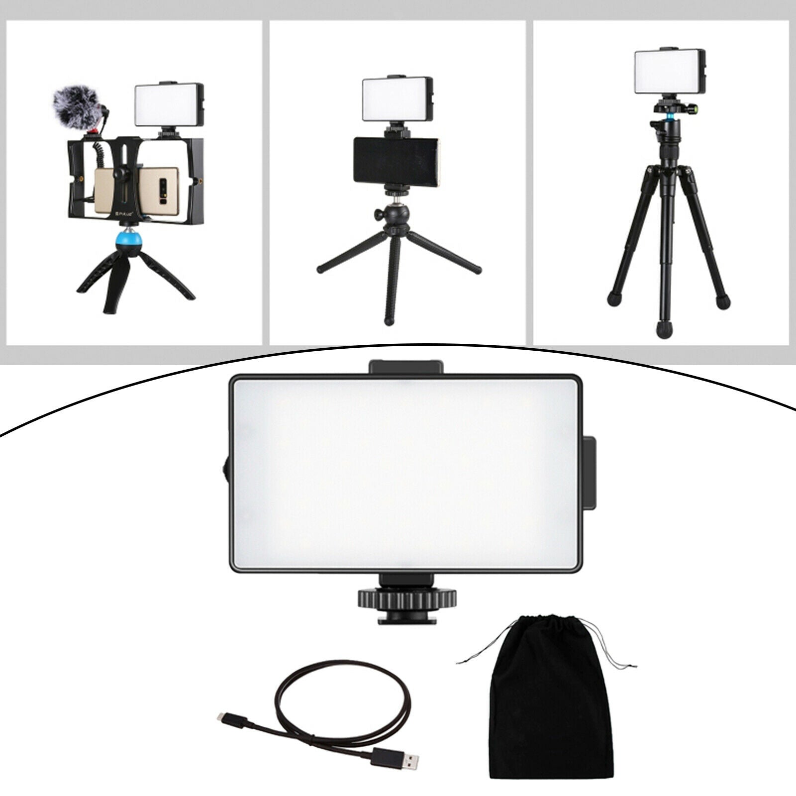 Dimmable On-Camera Video Light Lighting Supplies for DSLR Cameras Filming