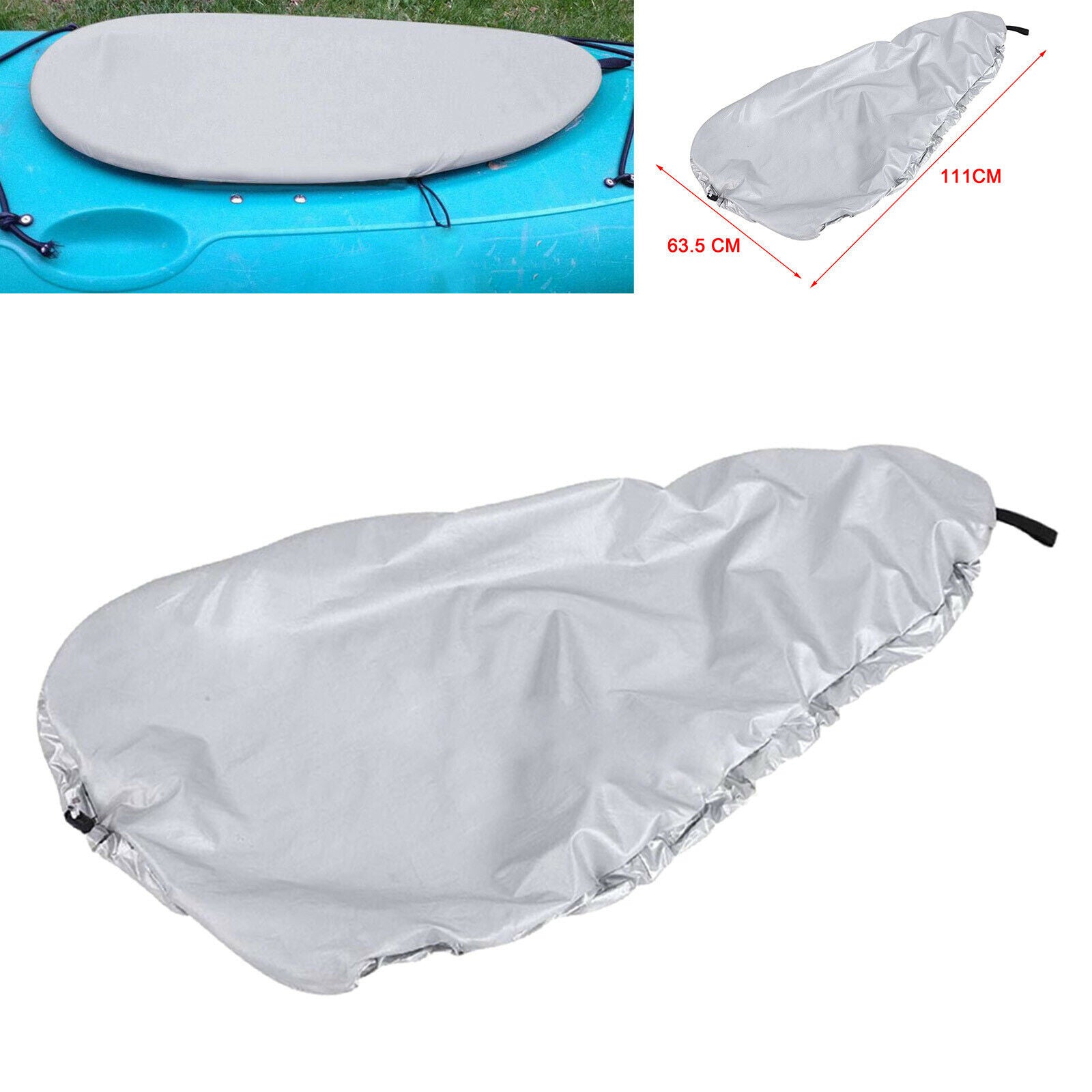 Ocean Kayak Cockpit Cover Waterproof Adjustable Fishing Boat Seal Protector
