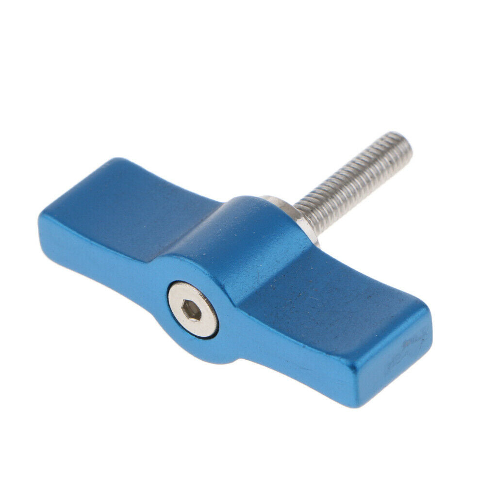 T-shaped handle screw M4 Adjustable screw for photo camera (blue,