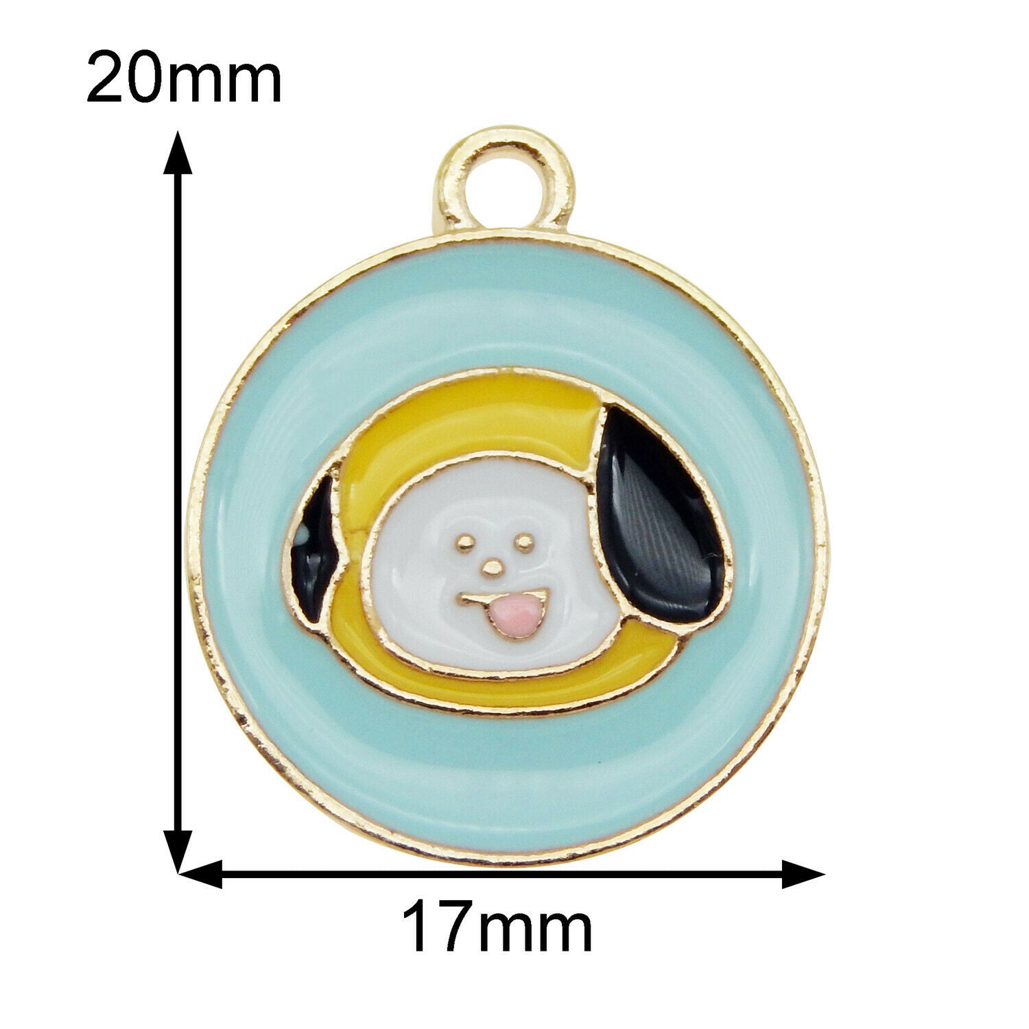 10 PCS Puppy Dog Enamel Charms Pet Alloy Pendant Jewelry DIY Accessories 20x17mm
