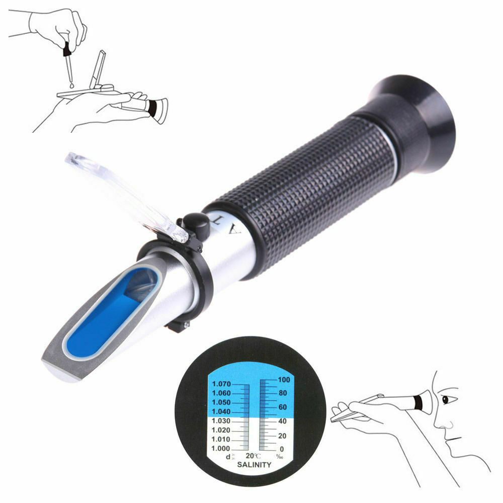 Salinity Refractometer Meter Water Reader Marine 0 ~ 10%