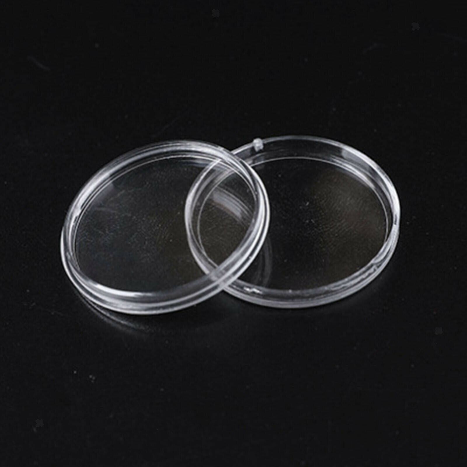 100x 25mm Coin Capsules Bins with Storage Organizer Box for Coin Collect