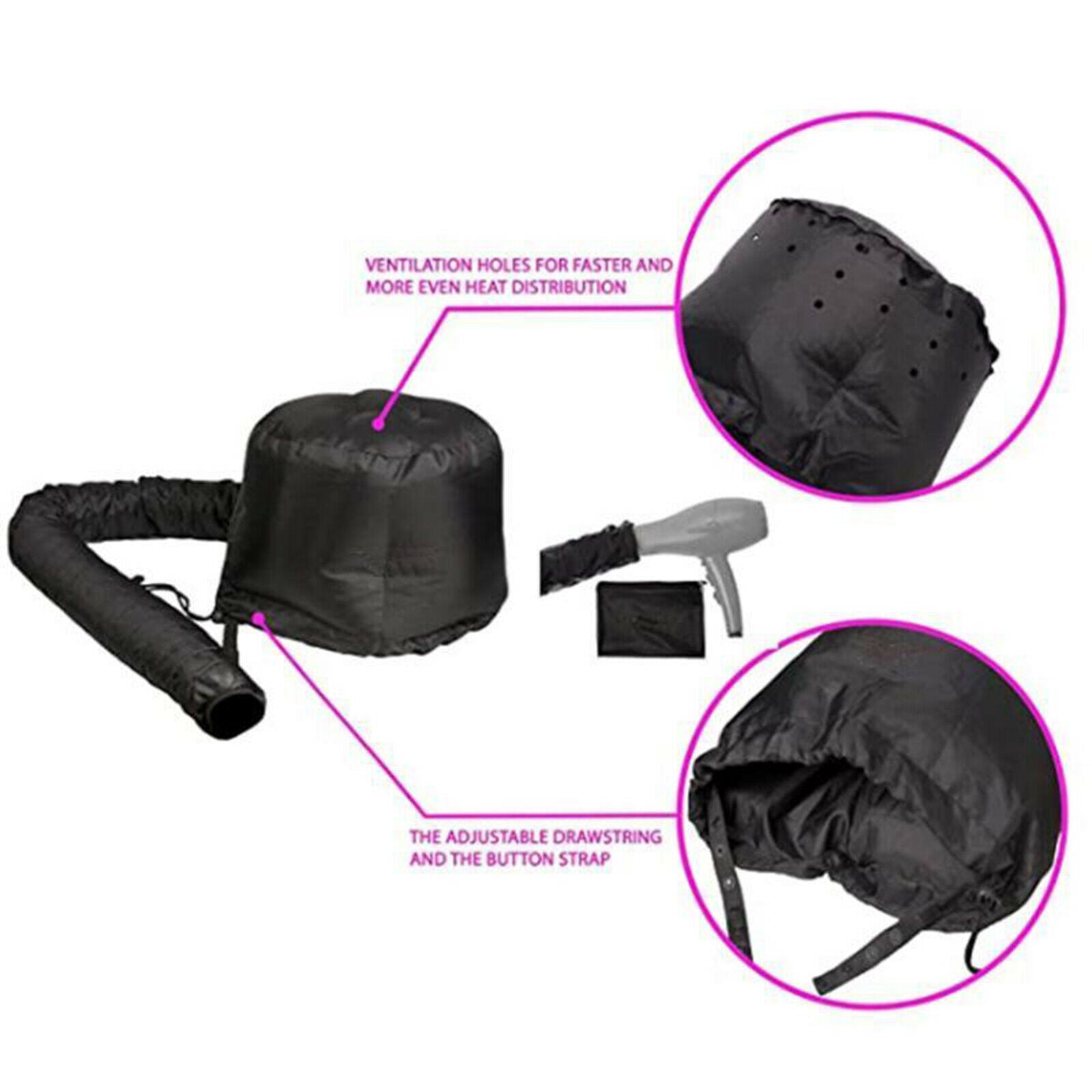 Foldable Adjustable Hair Drying Hood Dryer Attachment & Extended Tuya