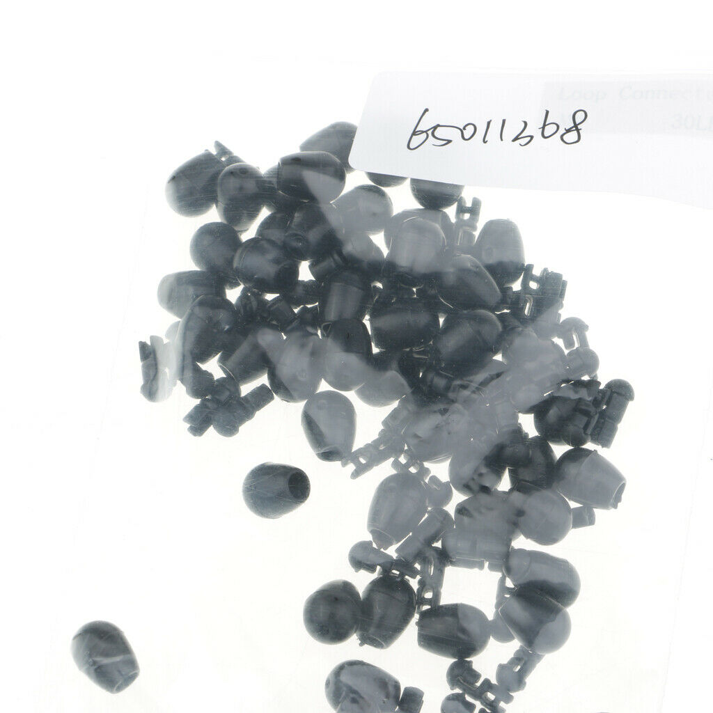 50 Pieces; Fishing Connector; Quick Change Beads; for Hook Links Method Feeders;