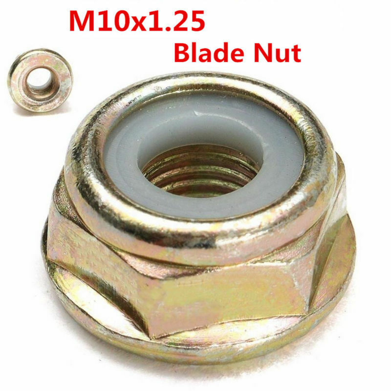 2pcs M10x1.25 Left Hand Thread Blade Nut For Strimmer Brush Cutter Trimmer