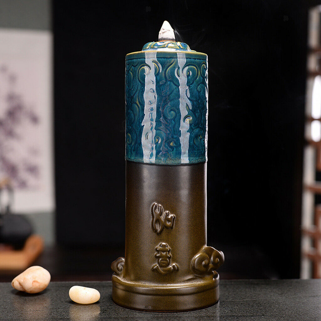 Backflow Incense Burner Censer Yoga Aromatherapy Incense Holder Ash Catcher