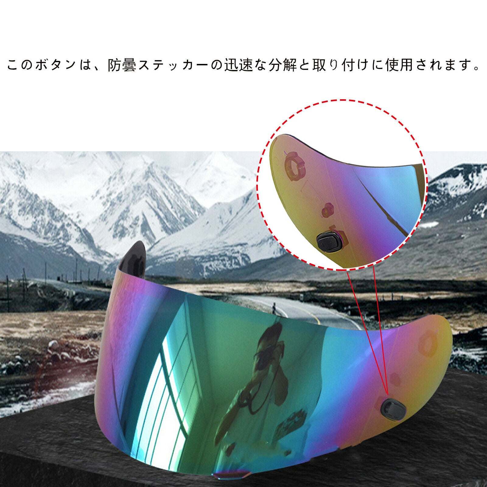 Motorbike 3/4 Open Full Face Helmet Visor for HJC HJ-09 CL-SP AC-12 CS-R2