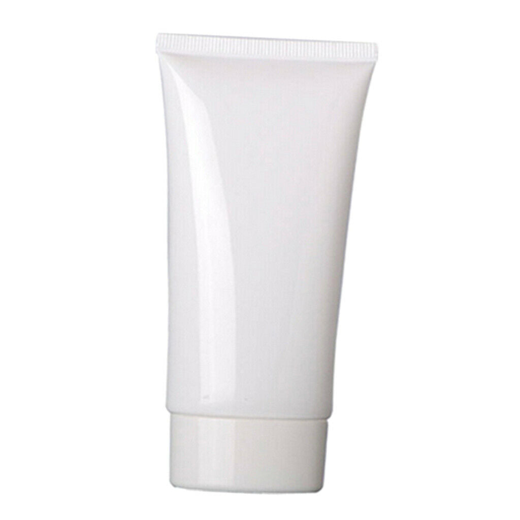 2x Empty Soft Tubes Travel Lotion Emulsion Hair Gel Moisturizer Bottles