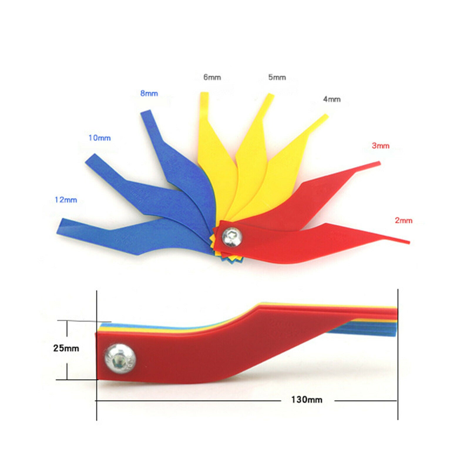 Car Automotive Brake Pad Measure Feeler Lining Thickness Gauge Accessory