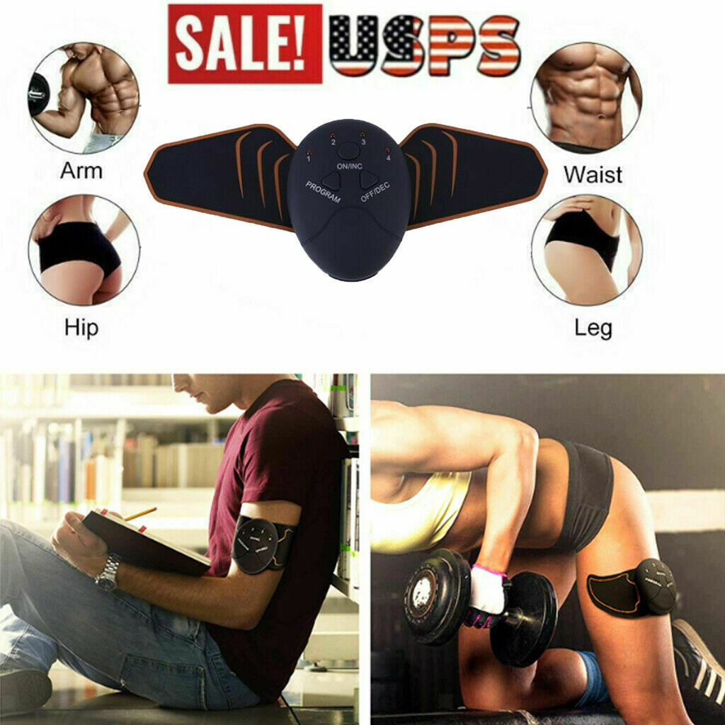 Portable Arm Muscle Trainer Thigh Stimulator Fitness Toner Belt Toning Gear