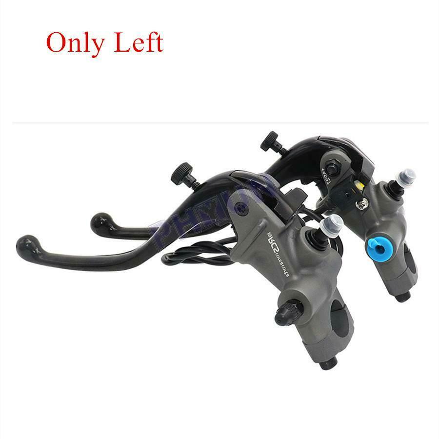 19 RCS Motorcycle Left Brake Master Cylinder Cable Clutch Brake Pump Universal