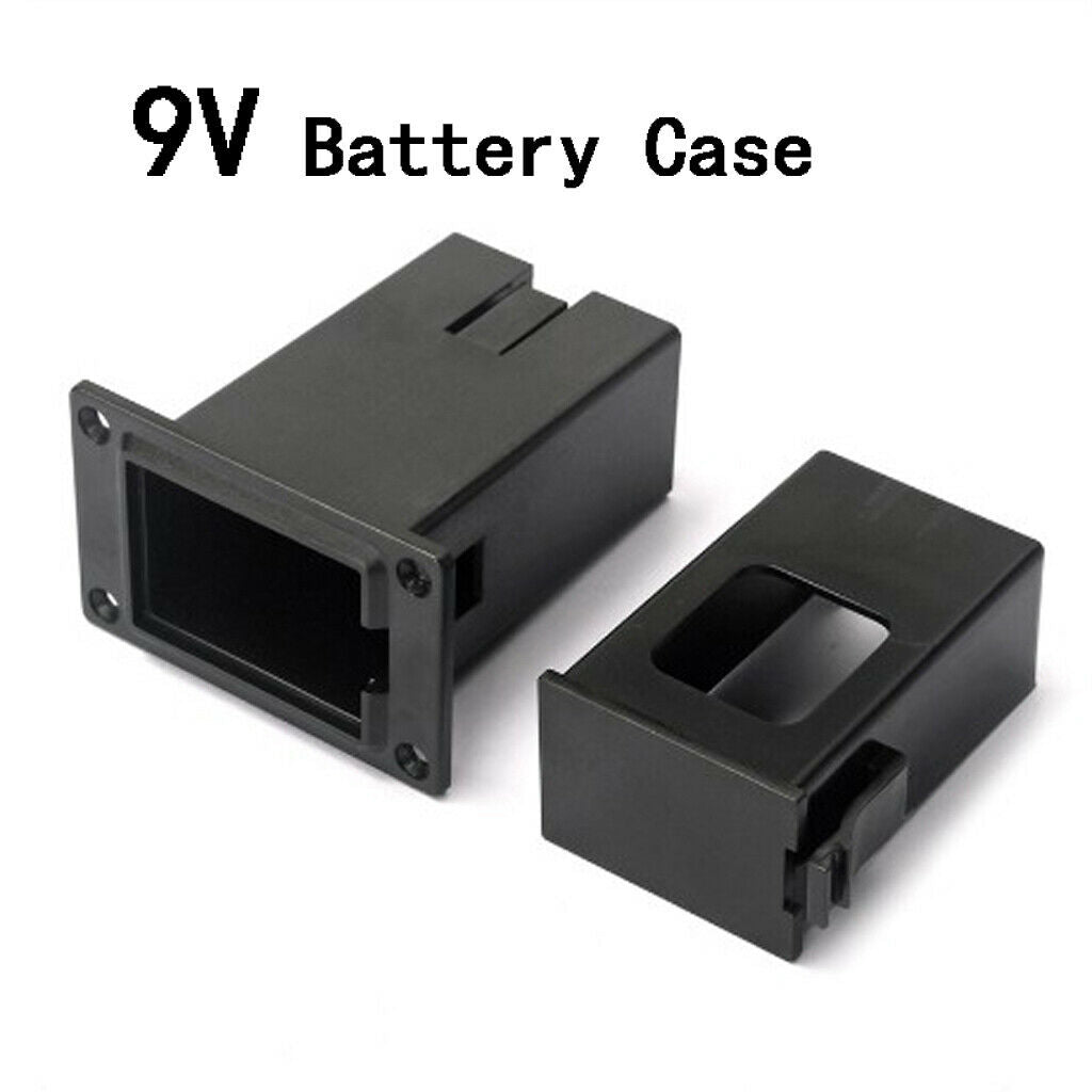9V Battery Hold Case Box Compartment Cover for Electric Guitar Pickup