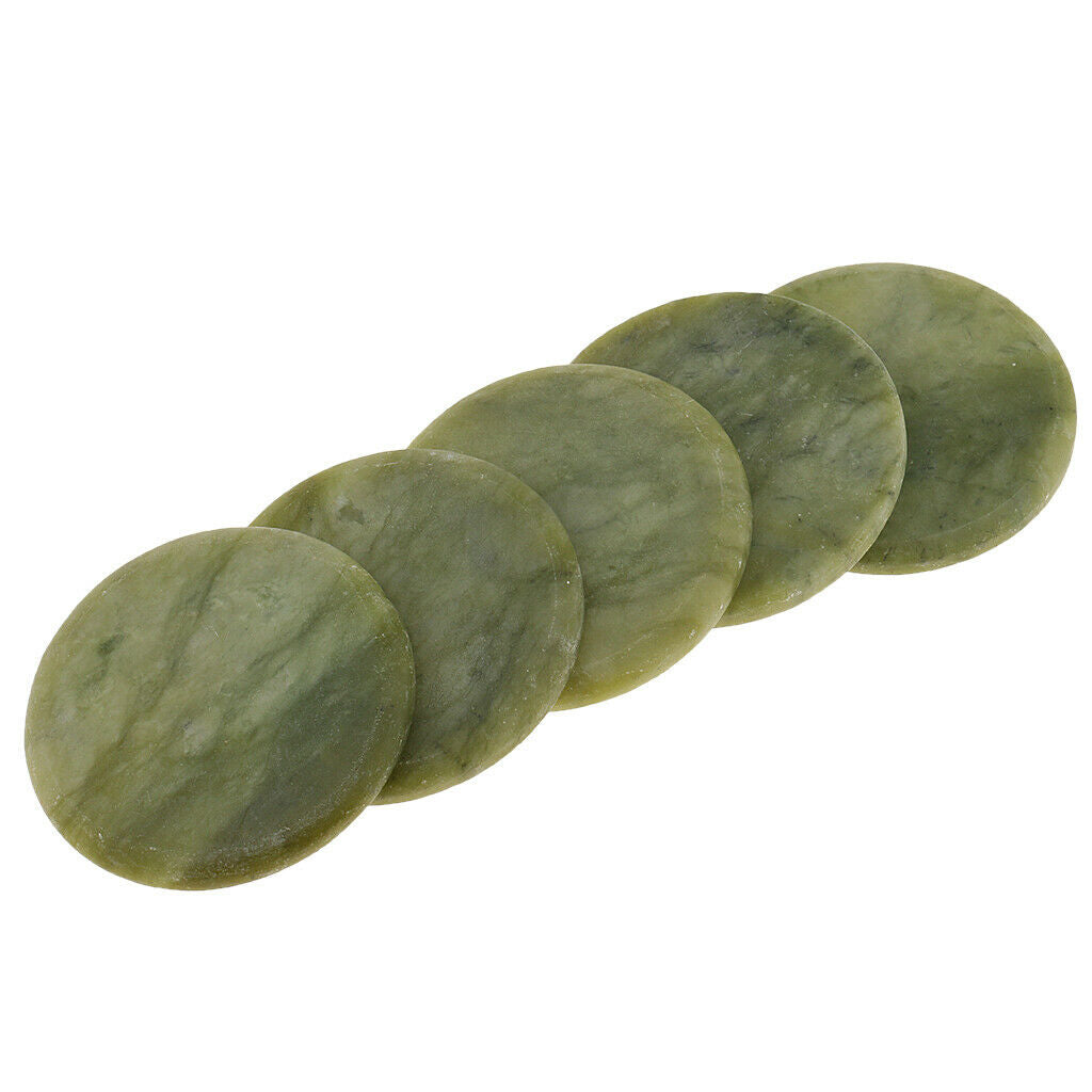 5 Pieces Jade Stone Glue Stand Pallet for Eyelash Extensions Applications