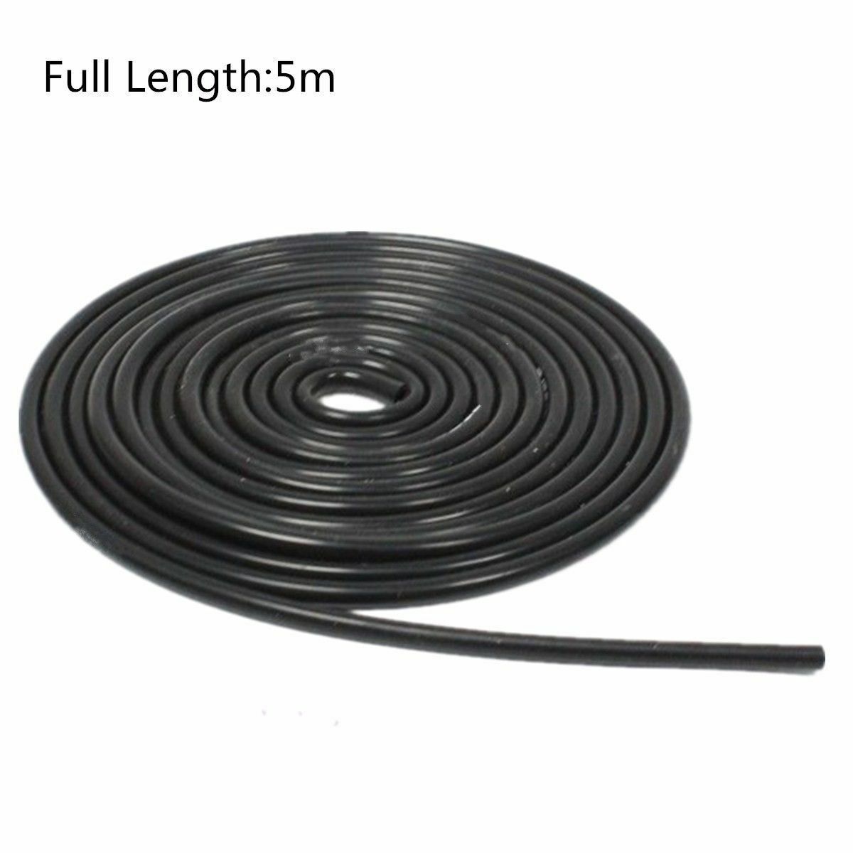 4mm Black Universal Silicone Air Vacuum Hose/Line/Pipe/Tube - 5M