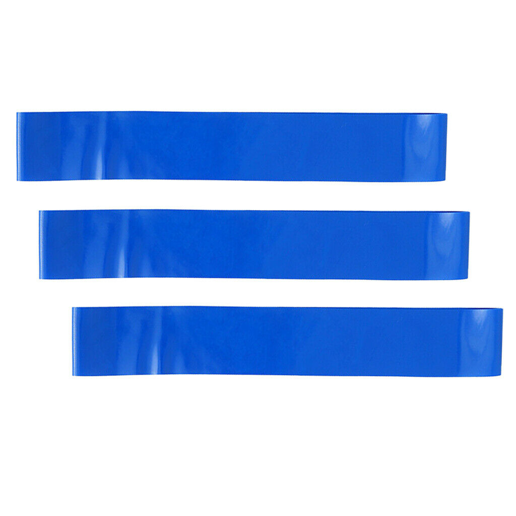 3Pcs Indoor Blue Resistance Band Loop Home Gym Fitness Elastic Pilates Latex