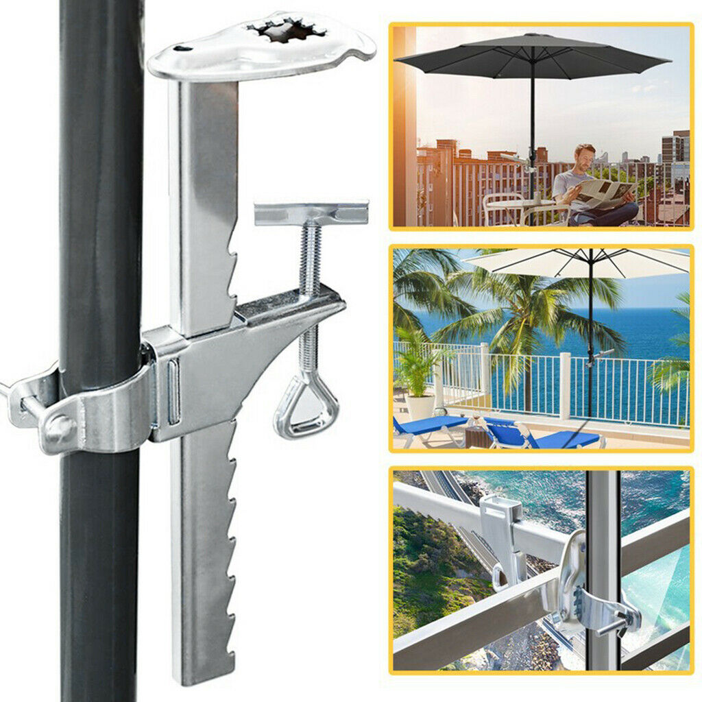 Parasol Holder Stable Fixed Bracket Aluminum Alloy for Quick Installed