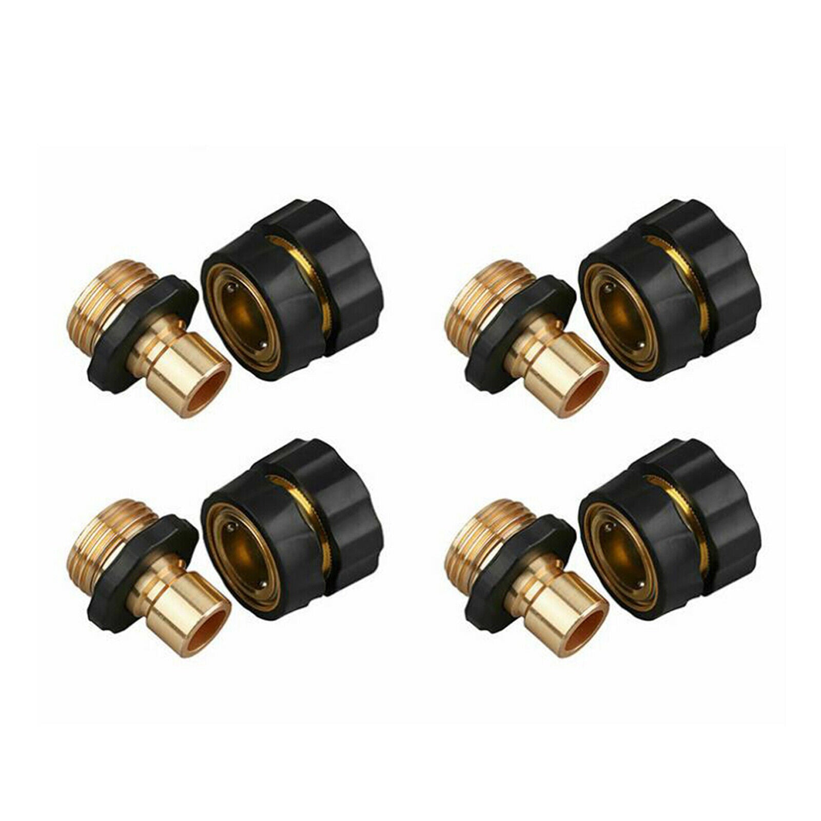 Aluminum Alloy 3/4 Inch Garden Hose Fitting Quick Connector Pipe Connector
