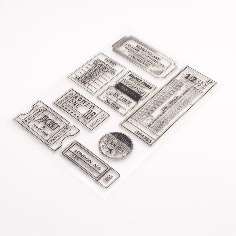 Label Silicone Clear Seal Stamp DIY Scrapbooking Embossing Photo Album Paper