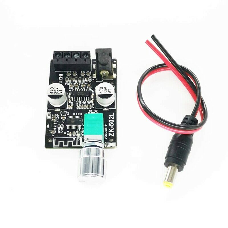 ZK-502L Bluetooth 5.0 Wireless Audio Digital Power Amplifier Stereo Board 50WxD9