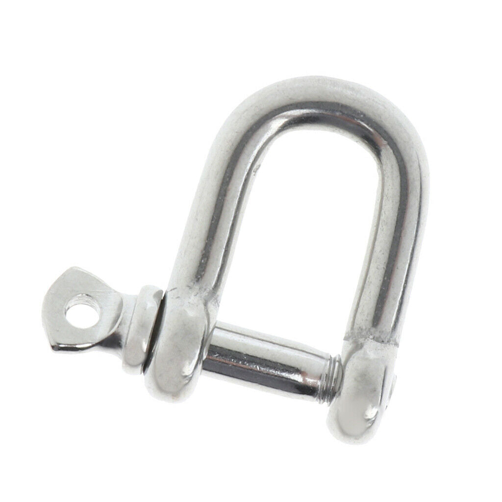 2xStainless Steel D-Shackle Chain Shackle Rigging Fastener M4-M8 M5-5mm