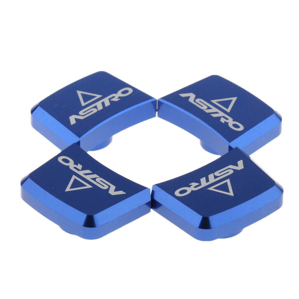 4 Pieces Chain Wheel Nail Crank Plate Crankset Screw for Bike Parts Blue