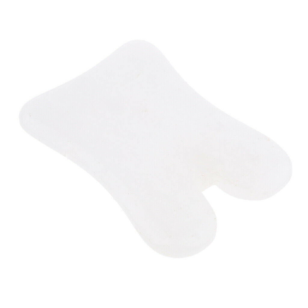 White Natural Jade Guasha Board Chinese Traditional Scraping Massage Tool #3