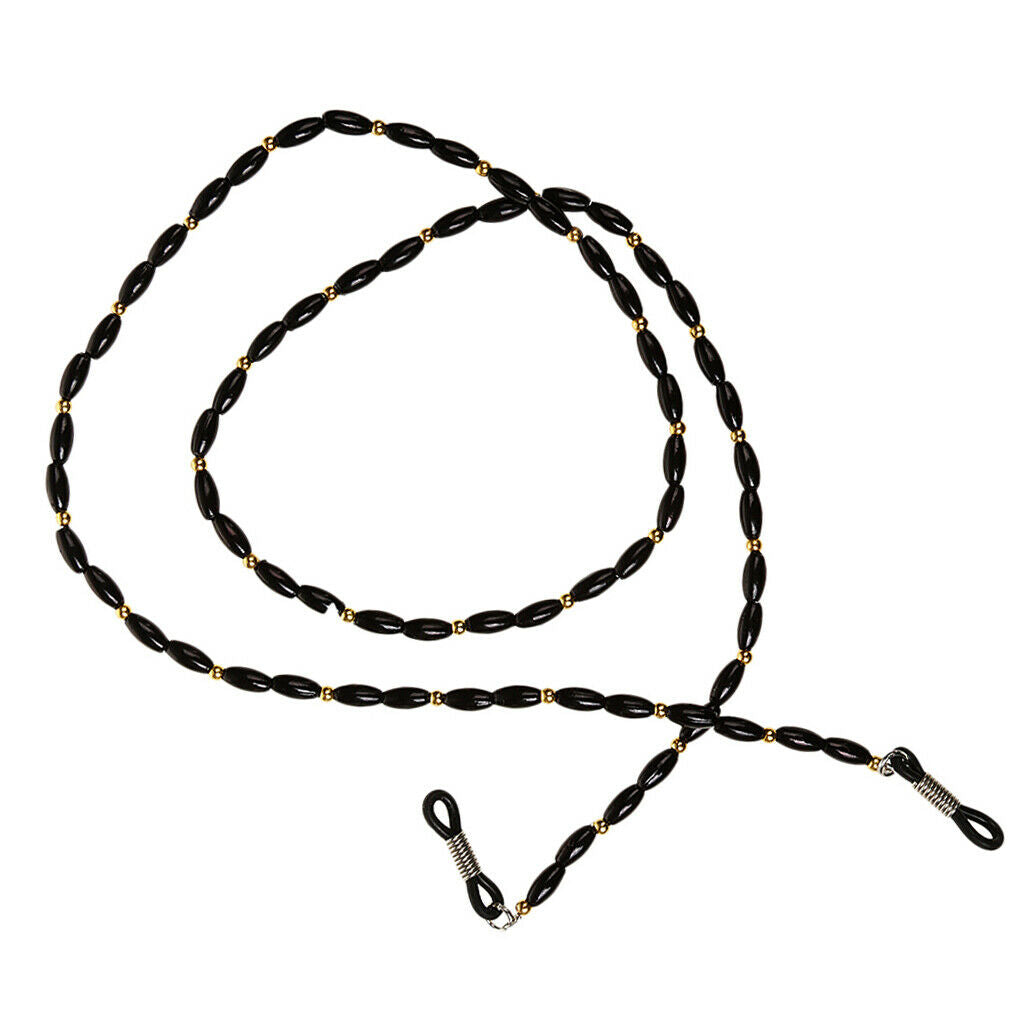Adjustable Eyeglasses Holder Strap Beaded Neck Cord Sunglasses String Lanyard -