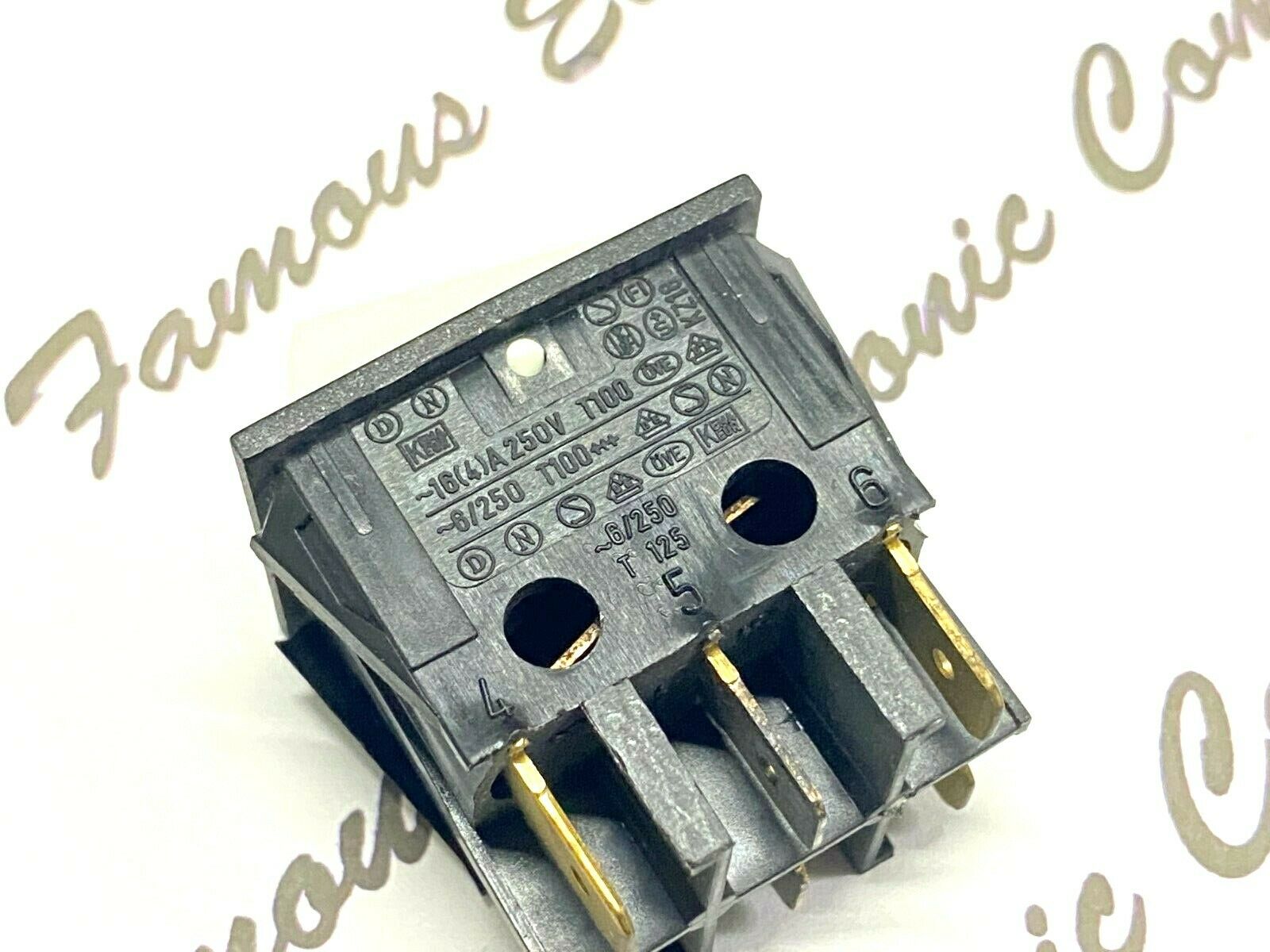 1pcs - Dreefs T105 2Wi Xii 16A/250VAC ON-ON White  Rocker Switch