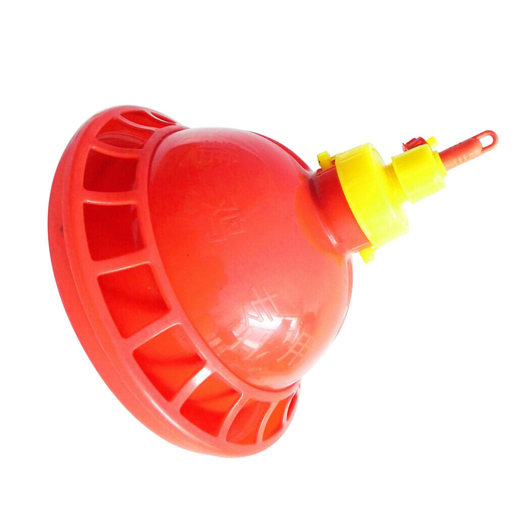 Plastic Chicken Waterer Domestic Fowl Feeding Water Supplies Fountain Bowl
